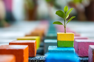  An inspiring concept illustrating how growth mindsets drive personal and professional success