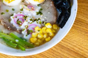 tonkotsu ramen with pork shasu