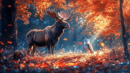 deer in the forest