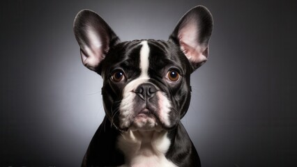 Fototapeta premium Frenchton. French Bulldog
