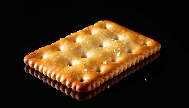 Cookie on black background