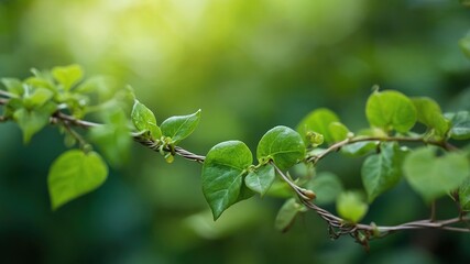 Verdant tapestry of creeping vines, a captivating nature panorama.