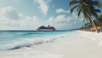 Fototapeta premium beach with boat