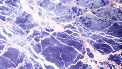 Obraz premium Luxurious marble texture with purple and blue tones and rose gold veining, elegant design, copy space