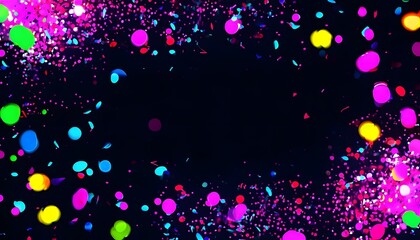 Carnival Celebration Frame with Balloons and Confetti