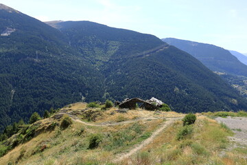 Obraz premium Andorra mountain landscape in Canillo in summer