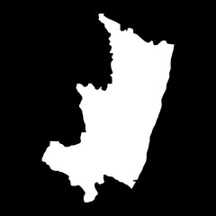 Obraz premium Atsimo Atsinanana region map, administrative division of Madagascar. Vector illustration.