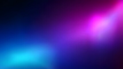Naklejka premium High-Resolution Blue and Purple Gradient Background with Soft Light Rays, Blurred Edges, and Minimalist Design in Dark Blue, Pink, and Purple Tones