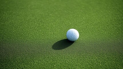 Accurate chip shot landing softly, shadow details on green, high focus