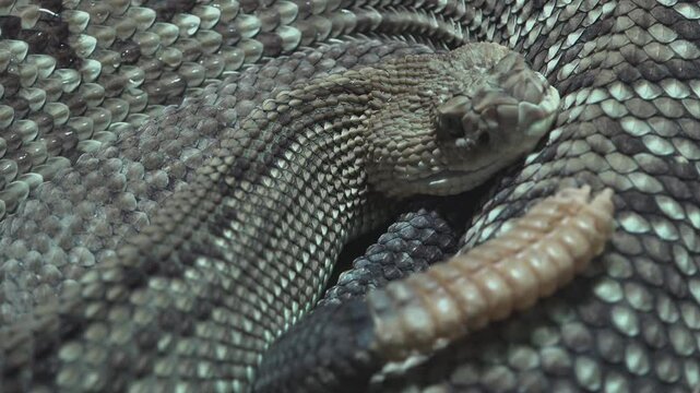 The eastern diamondback rattlesnake (Crotalus adamanteus)