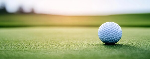 Close-up of ball spinning towards the hole, crisp grass, perfect accuracy