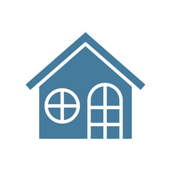flat design house vector icon