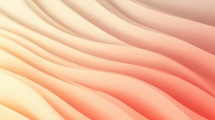Gradient wavy pattern in peach and pink shades. Abstract background design with flowing texture.