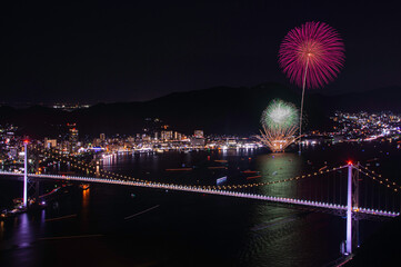 関門海峡花火大会（門司会場）