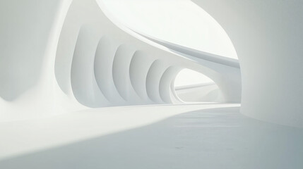 astarte.ai: Ethereal Curved Passage in Minimalist Architecture