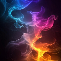 Fototapeta premium Abstract Smoke Element: Swirling, Ethereal Vapors Creating Dynamic Shapes and Flowing Motion