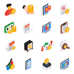 Set of Business Flat Icons

