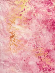 Fototapeta premium Beautiful pink and gold background with a gold and pink flower in the foreground. The gold swirls are scattered throughout the background, creating a sense of movement and depth