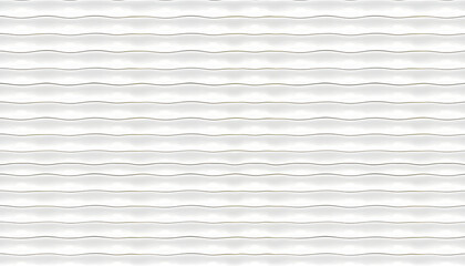 Obraz premium 3d White pattern background with seamless horizontal wall texture. trendy ripple wallpaper interior decoration. Seamless 3d geometry isolated with white highlights, png
