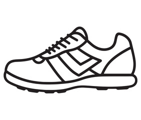 Shoes isolated on white background. A logo of shoes vector icon design silhouette sports boot concept