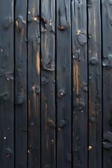 Fototapeta premium Abstract dark Black stained wood background texture with copy space