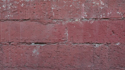 Brick Wall Textured Close-Up Red Rustic Industrial Weathered Design