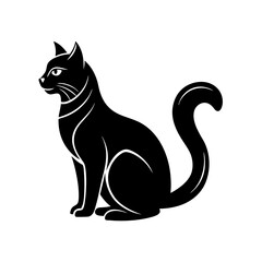 Cat vector silhouette 