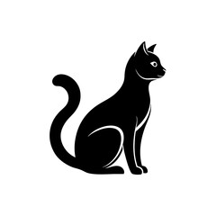 Cat vector silhouette 