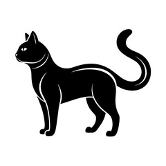 Cat vector silhouette 