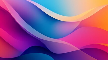 Colorful Abstract Waves Background
