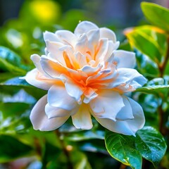 Fototapeta premium beautiful flower natural view element in a magical atmosphere