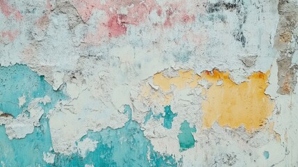 Fototapeta premium A fragment of colorful graffiti painted on a wall. Abstract urban background.