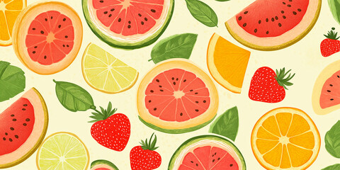 Summer Fruit Pattern