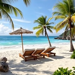 Fototapeta premium Beautiful beach design