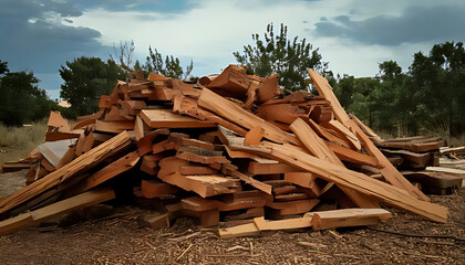 old boards disassembled structures repurposed firewood new project nearby soon hopefully today