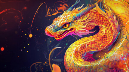 Fototapeta premium Year of the snake chinese zodiac 