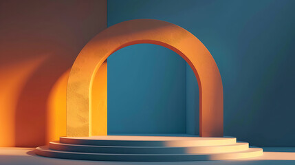 Fototapeta premium minimal showcase