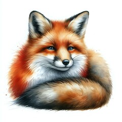 Obraz premium Intricately Textured Curled Fox Tail 