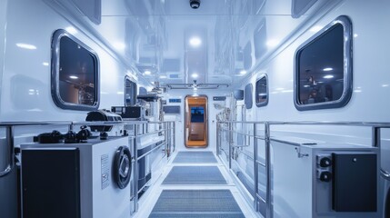Vessel power distribution and saltwater protection with professional lighting