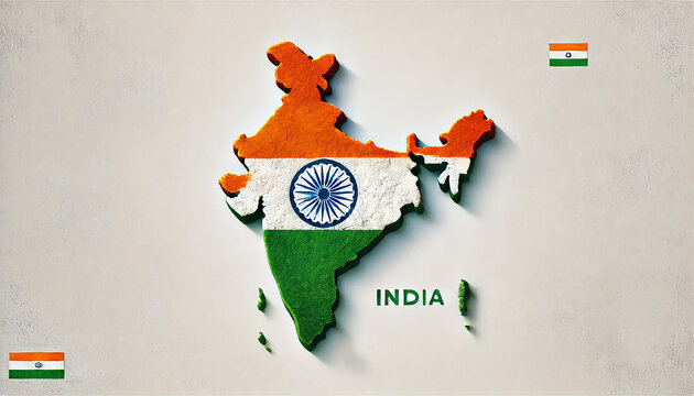 indian flag map icon