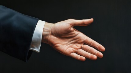 Fototapeta premium GlÃ¼cklicher GeschÃ¤ftsmann, Personalvermittler, HR-Manager, Hand schÃ¼tteln beim VorstellungsgesprÃ¤ch. LÃ¤chelnder, professioneller FÃ¼hrungsberater mittleren Alters und Bankkunde schÃ¼tteln Hand