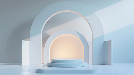 Fototapeta premium minimal showcase
