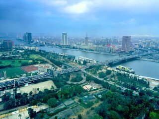 Fototapeta premium Kairo von oben (Ägypten)