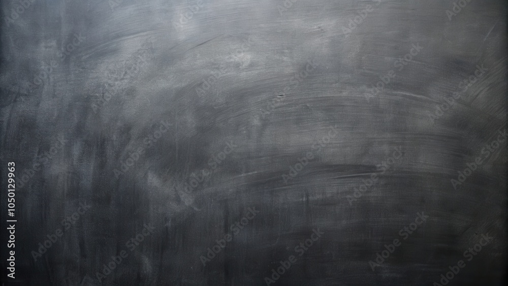 Poster a blank chalkboard with faint traces of erased chalk, ready for new ideas and lessons.