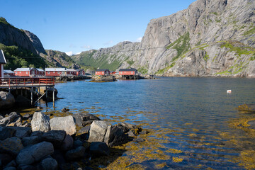 Norwegian fishing village Nusfjord, Lofoten Islands