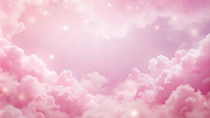 Soft focus image of a pink background with a few scattered clouds, subtle, cloudy, atmospheric, dreamy