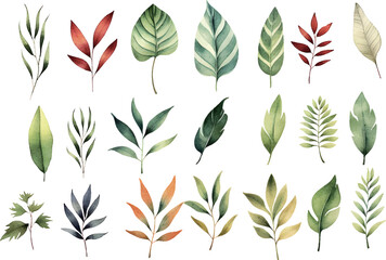 Fototapeta premium green leaves seamless pattern