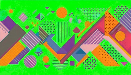 Abstract geometric colorful background