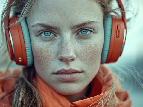 Fashionable Headphones Advertisement