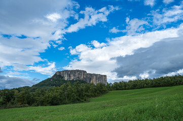 the famous Pietra di Bismantova in Italy